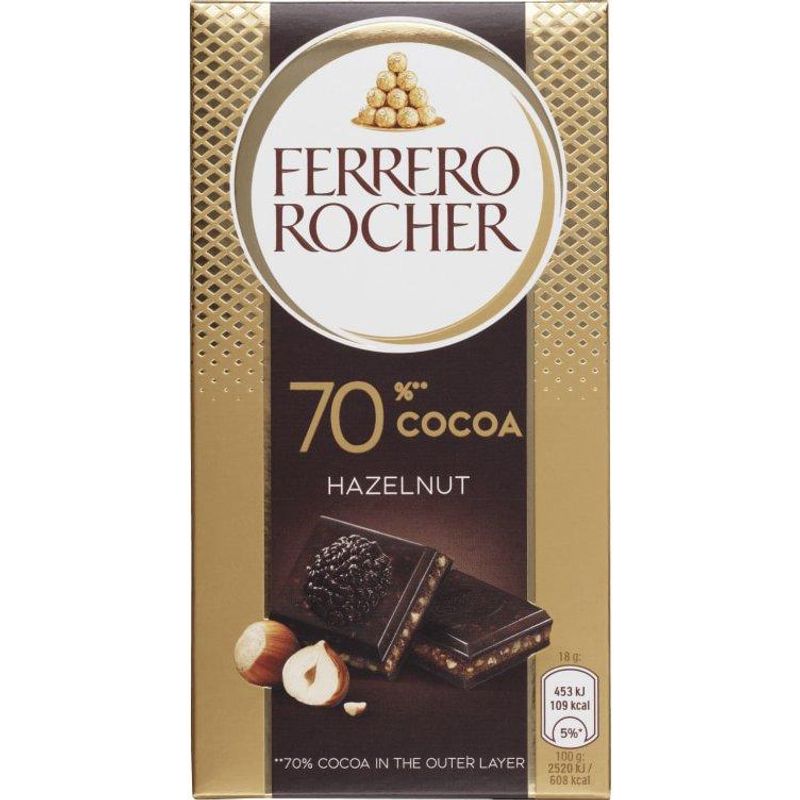 Ferrero Rocher Tablet Dark 90g