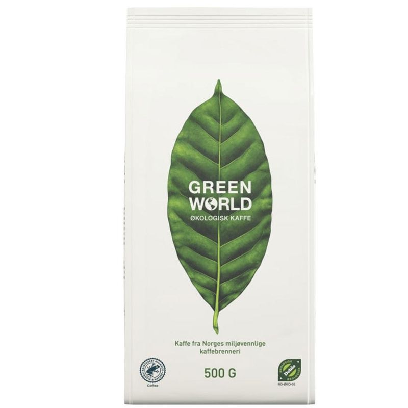 Green world kaffe økol finmalt 12x500g