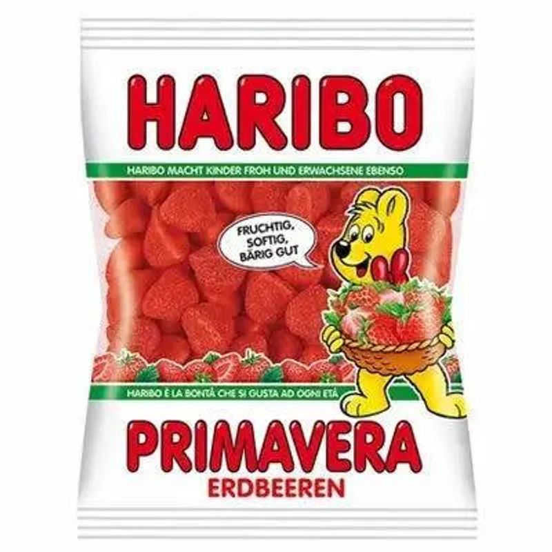 HARIBO Primavera Strawberry 100g (OUTLET) (Best før: )