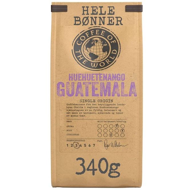 Hovedbilde Huehuetenango guatemala hele bønner 340g