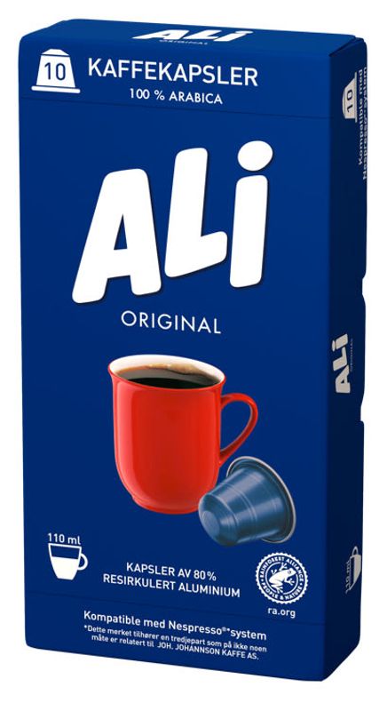 ALI ORIGINAL KAFFEKAPSEL 10STK for Nespresso