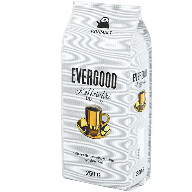 Hovedbilde Evergood koffeinfri kokmalt 250g