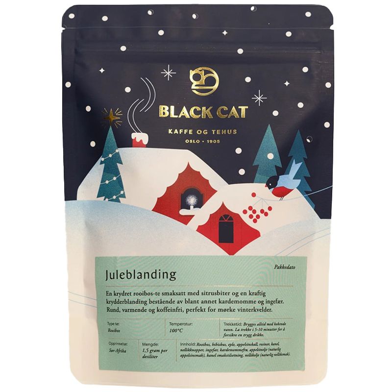 Juleblanding Te Rooibush - 100g Black Cat