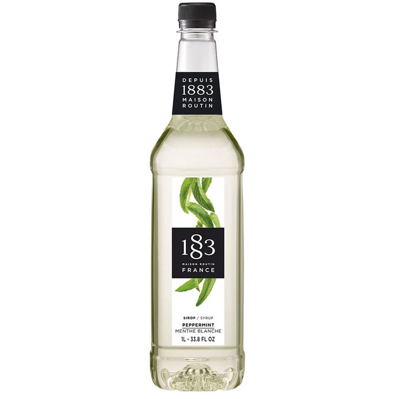 1883 Maison Routin - Peppermynte sirup 1L Glassflaske - Kaffe- og cocktailsi